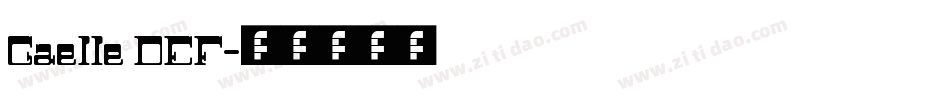 Gaelle DEF字体转换